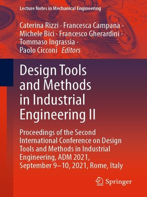 cover image of Design Tools and Methods in Industrial Engineering II